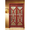 Красивые ковровые деревянные двери с дизайном стекла